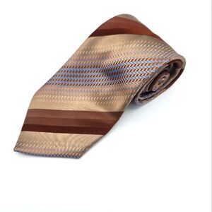 Elegant Brown and Tan Striped Tie
